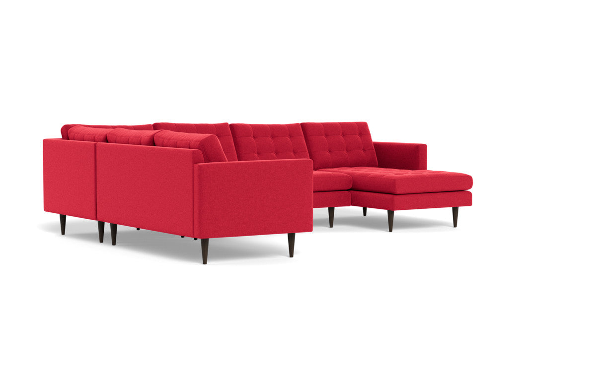 Wallace 130" Corner Sectionals w. Right Chaise - Bennett Red