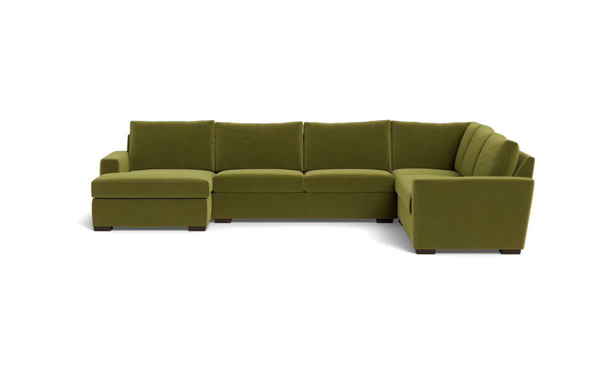 Mesa 156" Corner Sectionals w. Left Chaise - Dream Apple
