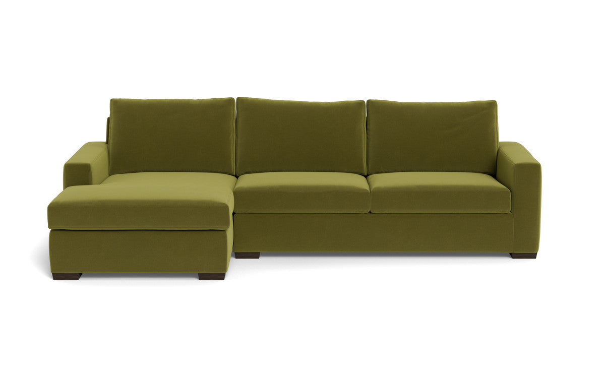 Mesa 123" Left Chaise Sectional - Dream Apple