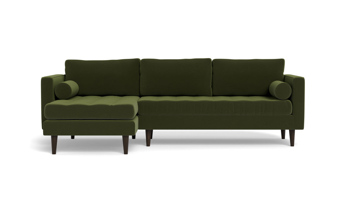 Ladybird 102" Left Chaise Sectional - Dream Olive