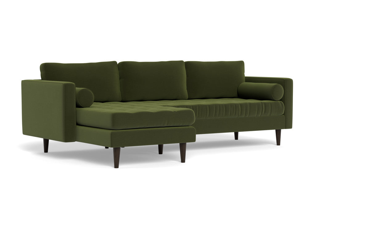 Ladybird 102" Left Chaise Sectional - Dream Olive