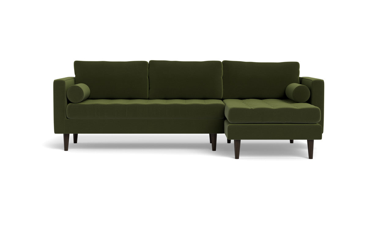 Ladybird 102" Right Chaise Sectional - Dream Olive