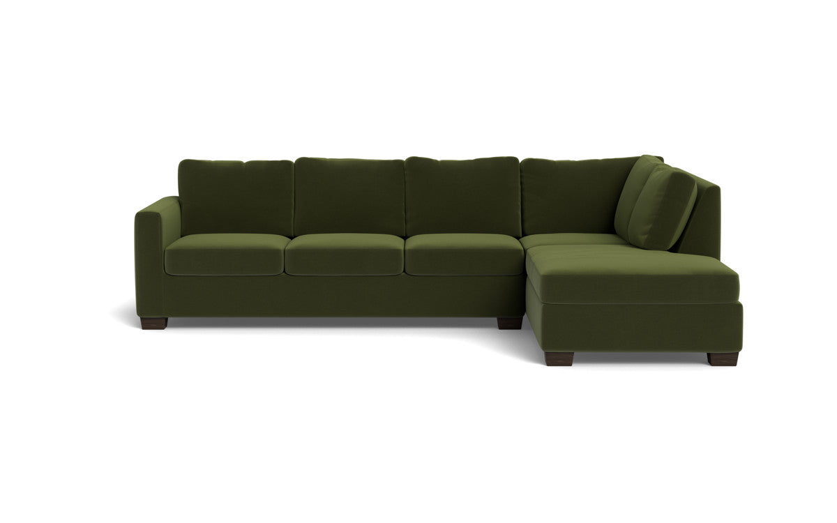Track 121" Right Chaise Sectional - Dream Olive