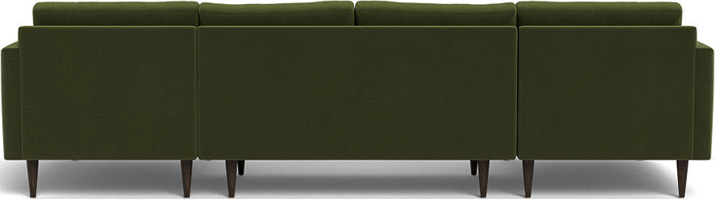 Wallace 126" Double Chaise U Sectional - Dream Olive