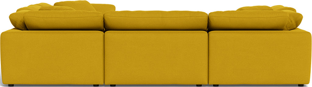 Fluffy 133.5" 6 Piece Sectional W/Ottoman - Sorrento Sunflower
