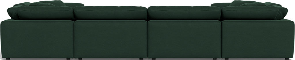 Fluffy 178" 4 Corner U Sectional - Dream Forest