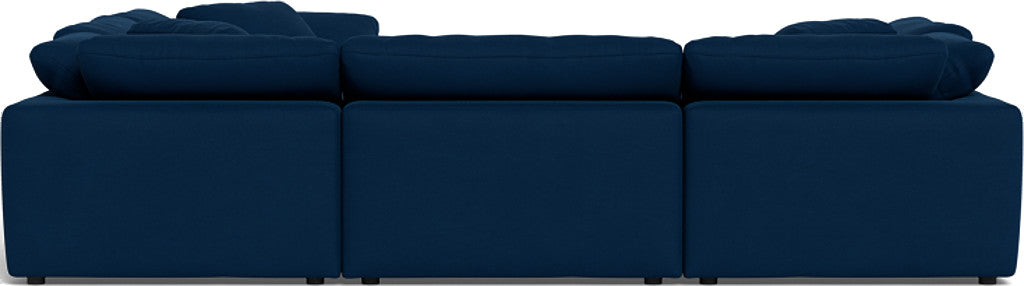 Fluffy 133.5" 6 Piece Sectional W/Ottoman - Dream Eclipse