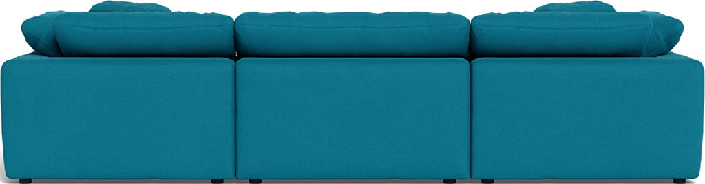 Fluffy 133.5" 3 Piece Sofa W/Double Ottoman - Dream Pool