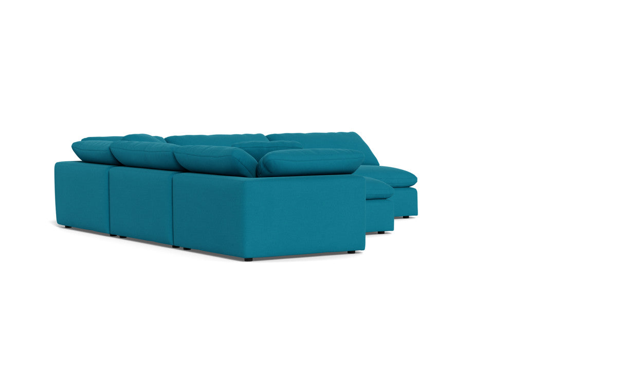 Fluffy 133.5" 5 Piece Sectional W/Ottoman - Dream Pool