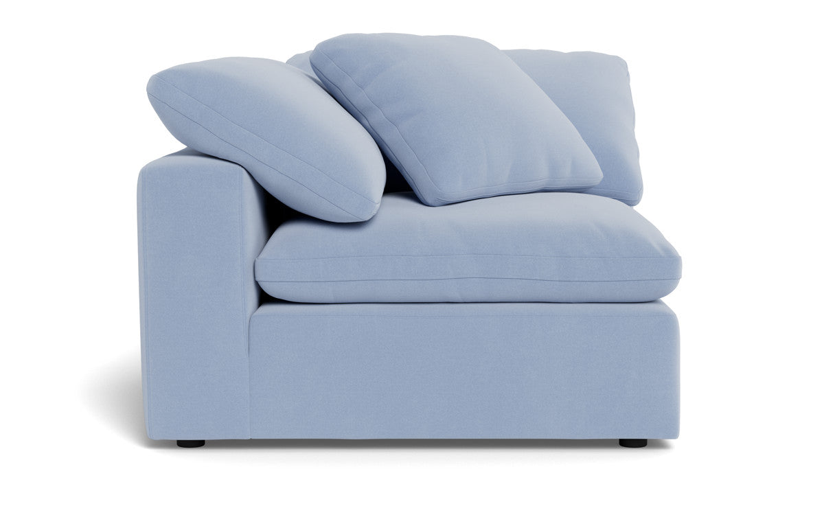 Fluffy Corner Wedge - Dream French Blue