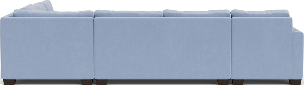 Track 141" Corner Sectionals W. Full Sleeper & Left Chaise - Dream French Blue