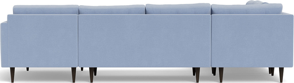Wallace 130" Corner Sectionals w. Right Chaise - Dream French Blue