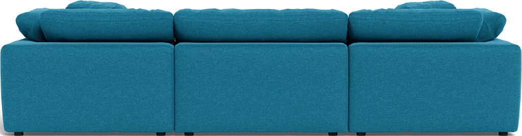 Fluffy 133.5" 3 Piece Sofa W/Double Ottoman - Bennett Peacock