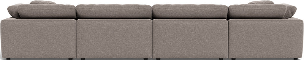 Fluffy 178" 4 Piece Sectional W/Double Otto - Bennett Praline