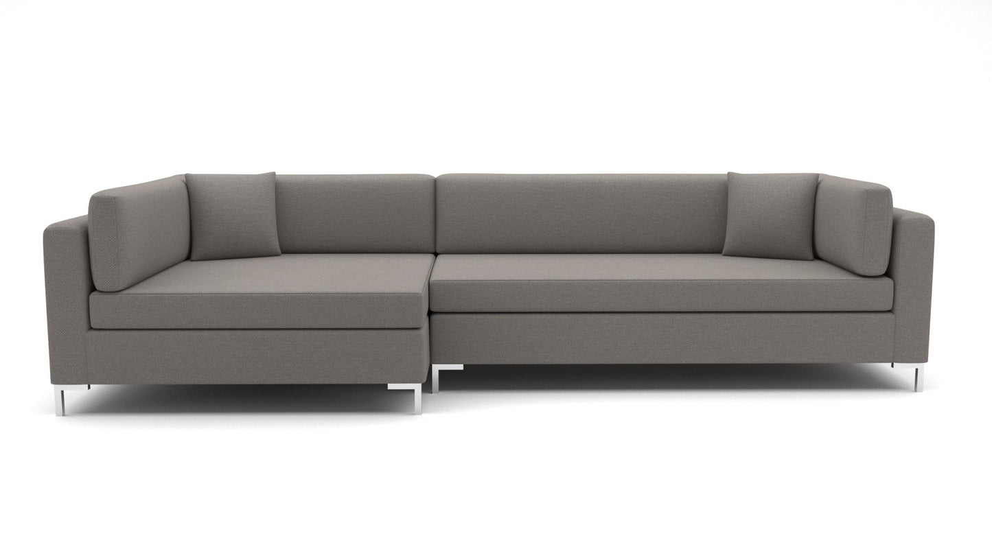 Bonnell 137" Left Cuddler Sectional - Peyton Slate