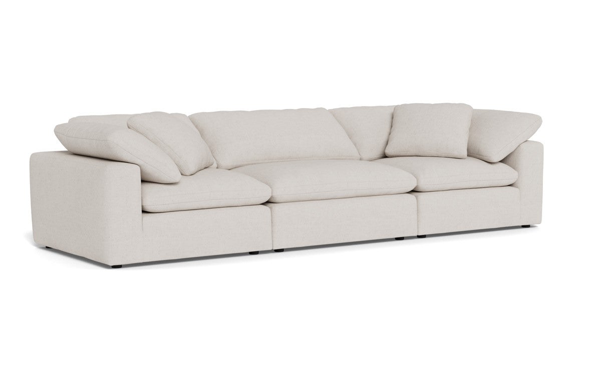 Fluffy 133.5" 3pc Sofa - Camila Oyster