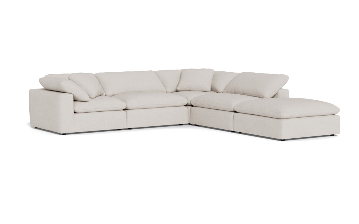 Fluffy 133.5" 4 Piece Sectional w/Otto - Camila Oyster