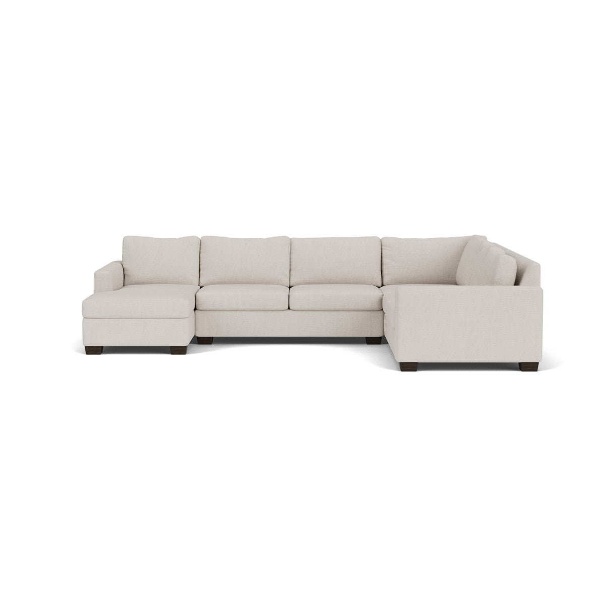 Track 141" Corner Sectionals W. Full Sleeper & Left Chaise - Camila Oyster
