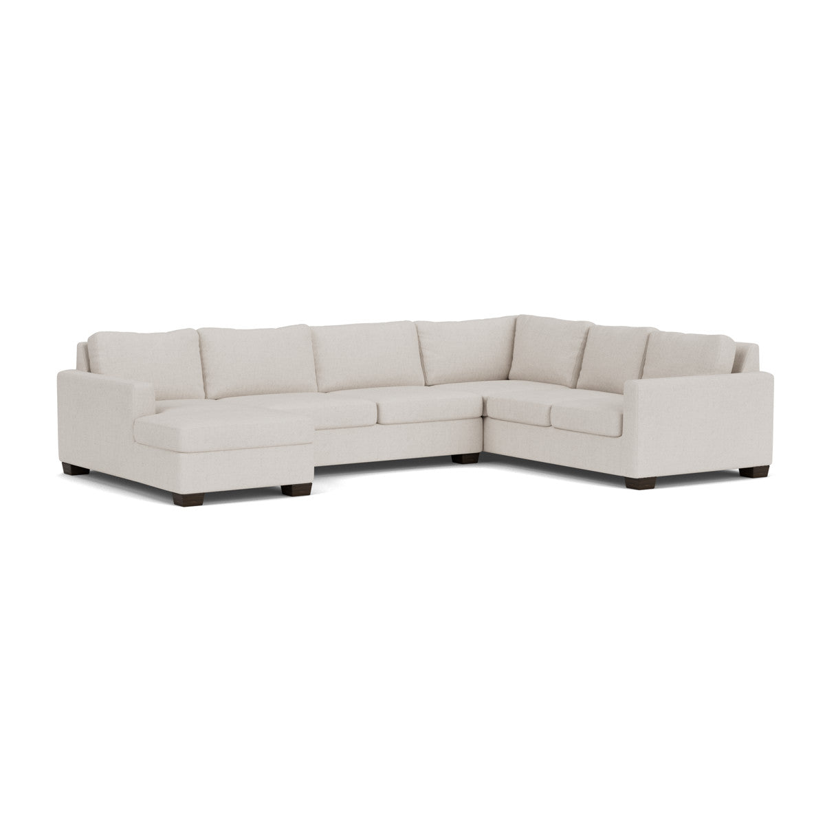 Track 141" Corner Sectionals W. Full Sleeper & Left Chaise - Camila Oyster