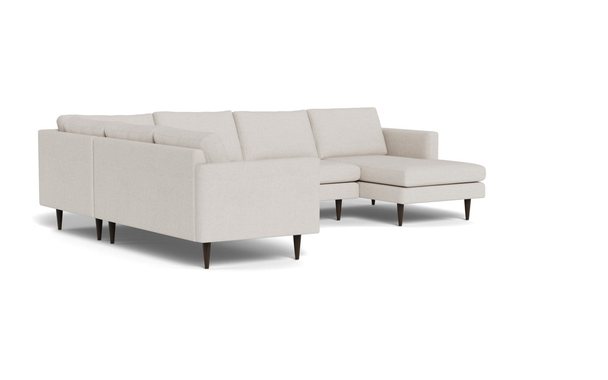 Wallace 130" Untufted Corner Sectionals w. Right Chaise - Bloke Snow