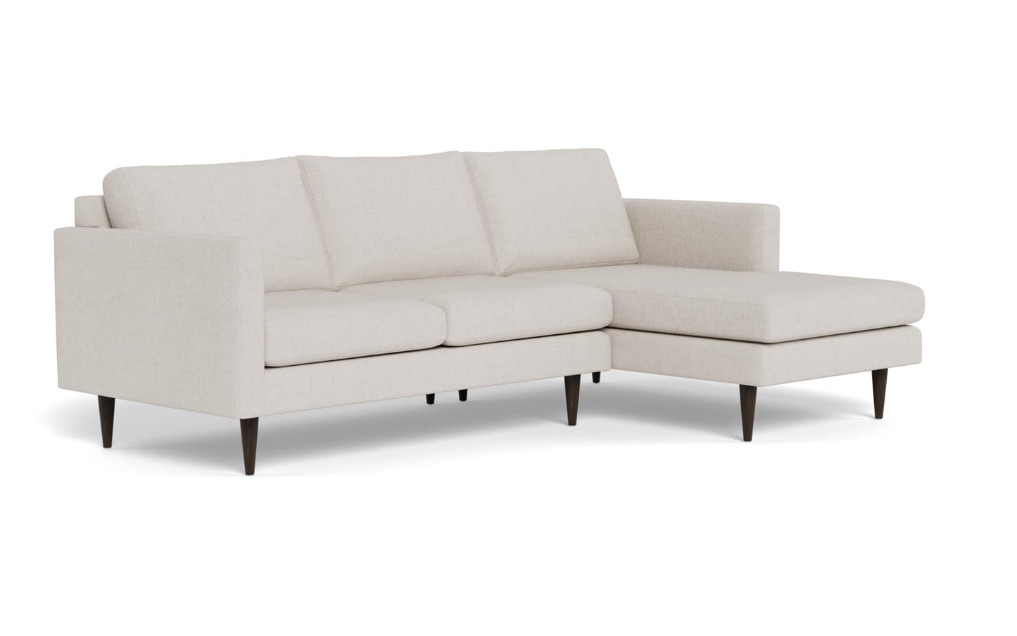 Wallace 98" Untufted Right Chaise Sectional - Camila Oyster