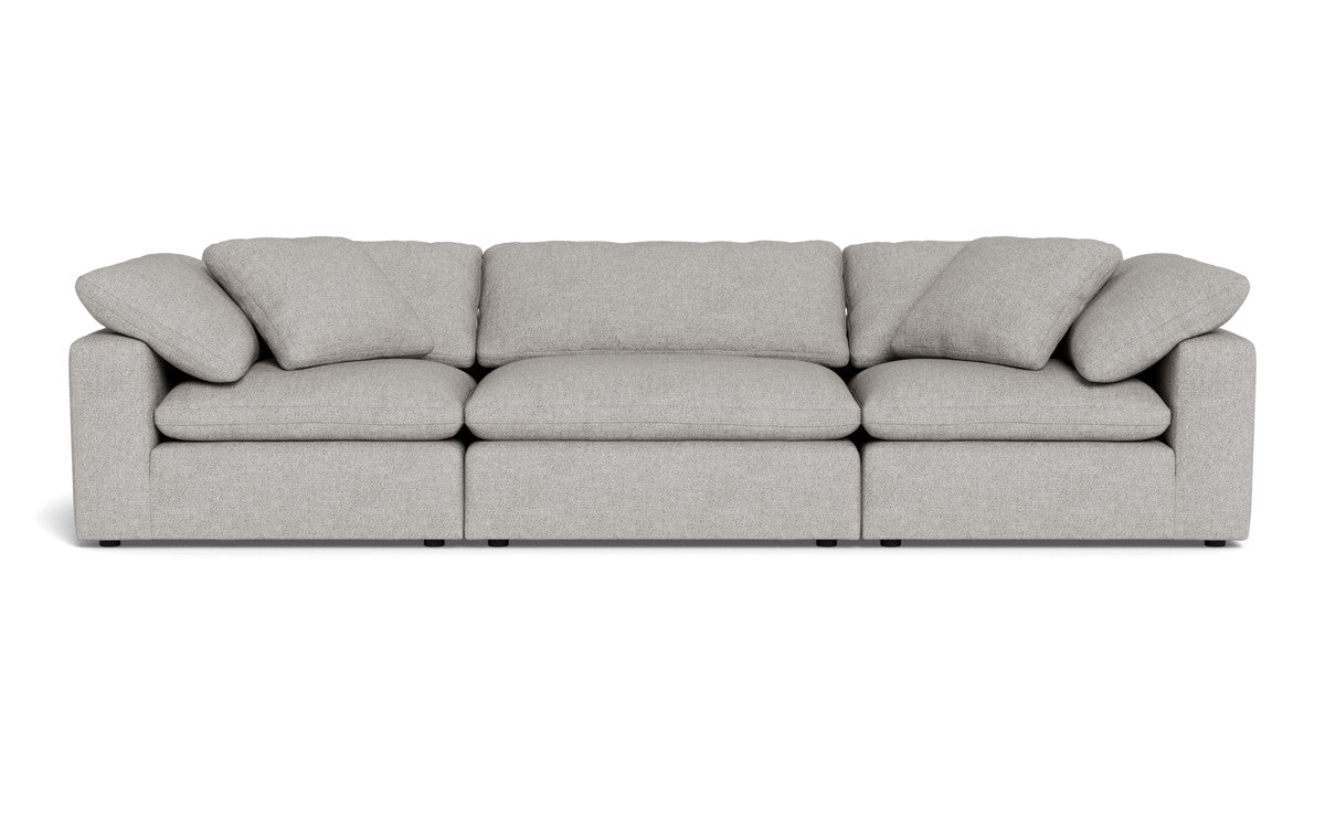 Fluffy 133.5" 3pc Sofa - Camila Smoke