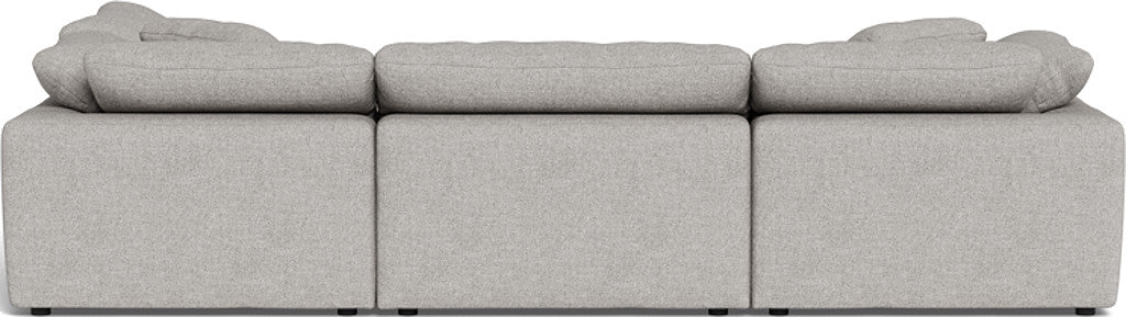 Fluffy 133.5" 4 Piece Sectional w/Otto - Camila Smoke