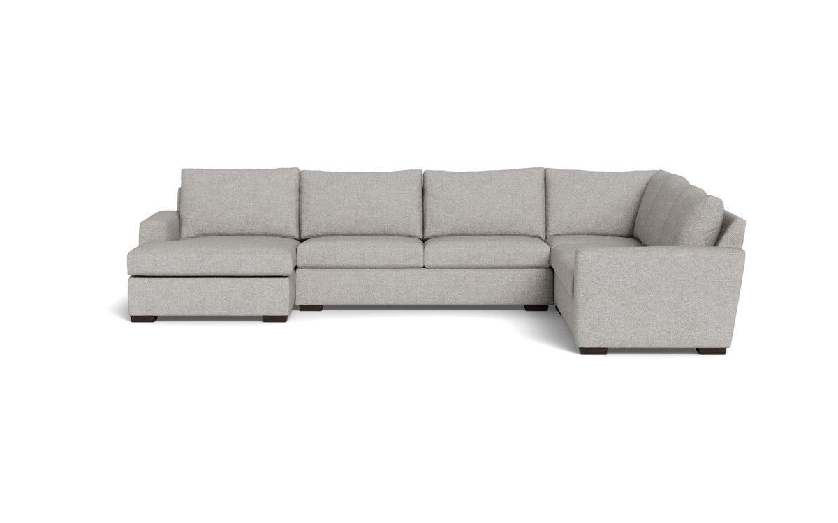Mesa 156" Corner Sectionals w. Left Chaise - Camila Smoke