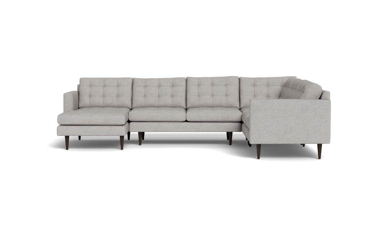 Wallace 131" Corner Sectionals w. Left Chaise - Camila Smoke