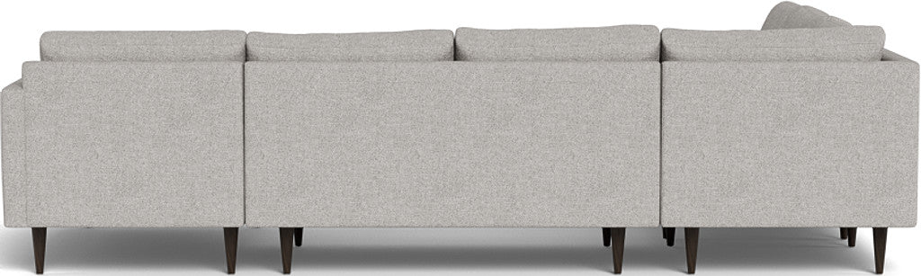 Wallace 130" Untufted Corner Sectionals w. Right Chaise - Camila Oyster