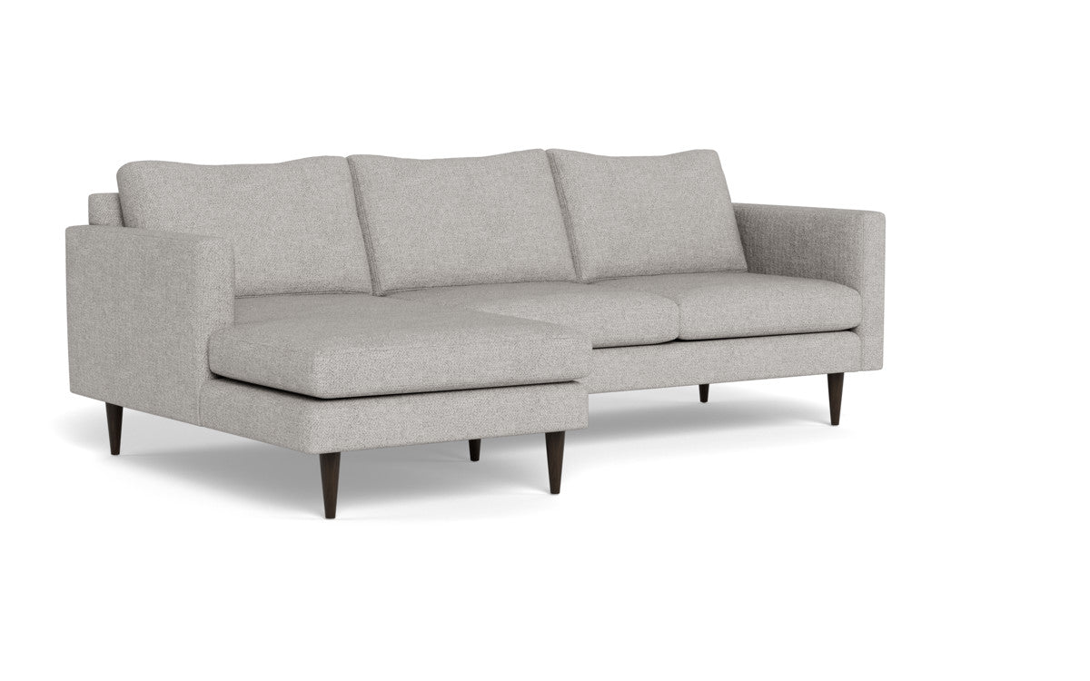Wallace 98" Untufted Left Chaise Sectional - Camila Smoke