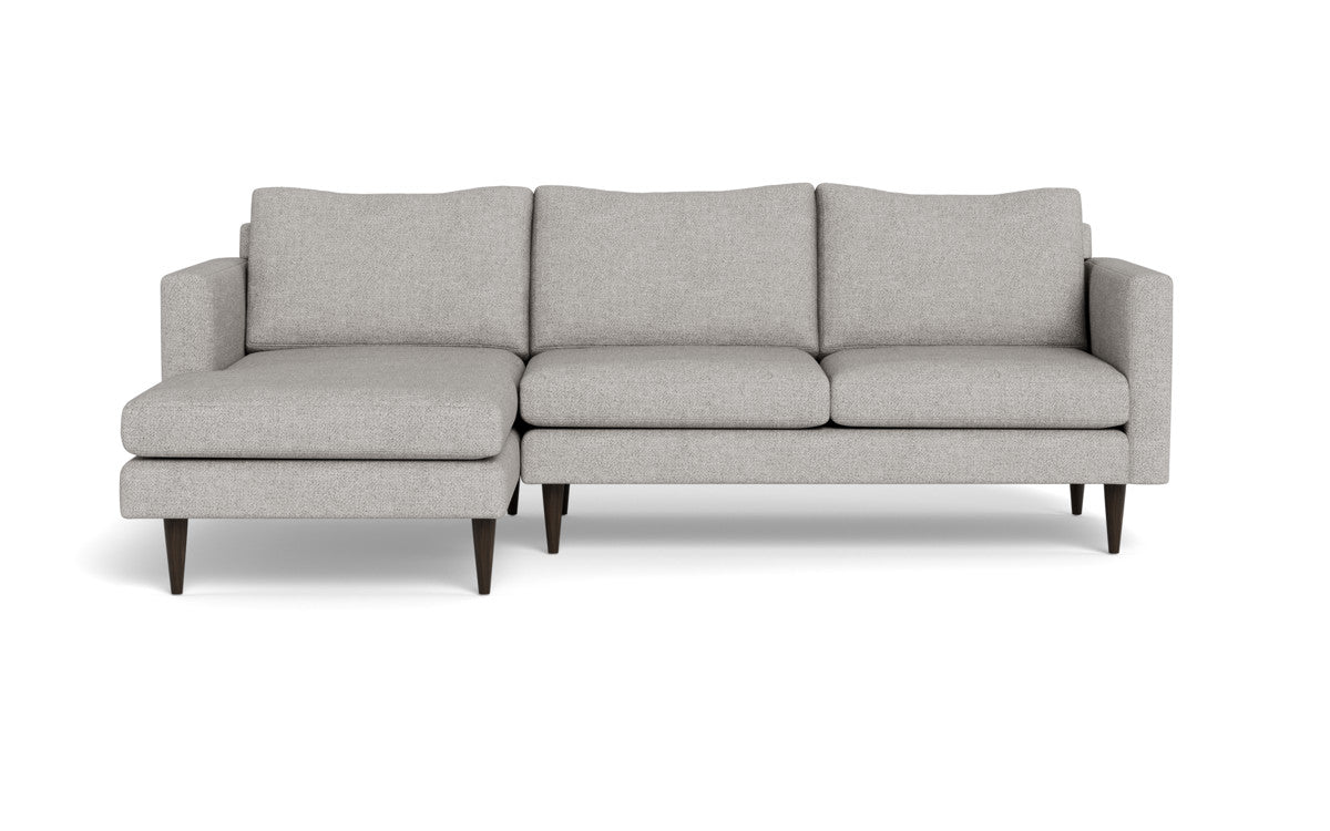 Wallace 98" Untufted Left Chaise Sectional - Camila Smoke