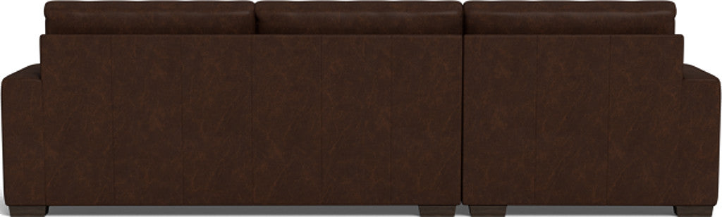 Mas Mesa 123" Deep Leather Left Chaise Sectional - Cheyenne Arrowshaft