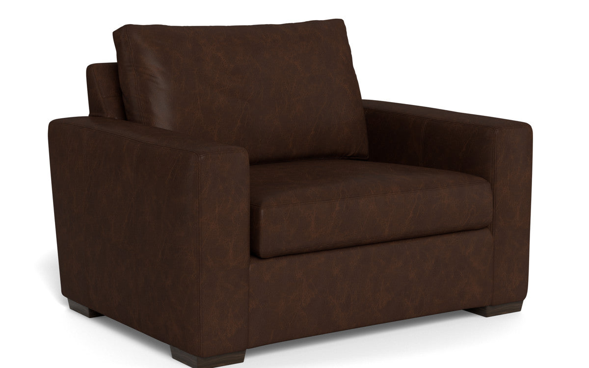 Mas Mesa 52" Deep Leather Arm Chair - Cheyenne Arrowshaft