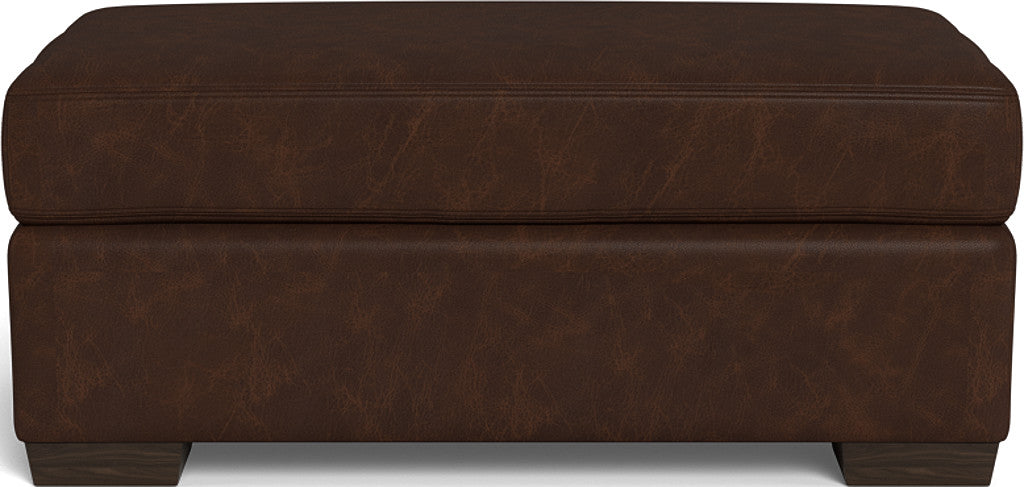 Mesa Leather Ottoman - Cheyenne Arrowshaft