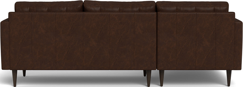 Wallace 98" Leather Left Chaise Sectional - Cheyenne Arrowshaft