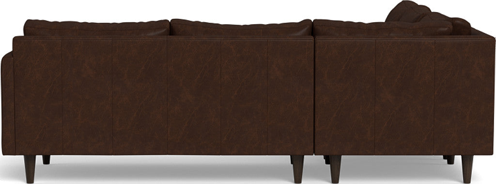Wallace 102" Leather Untufted Corner Sectional - Cheyenne Arrowshaft
