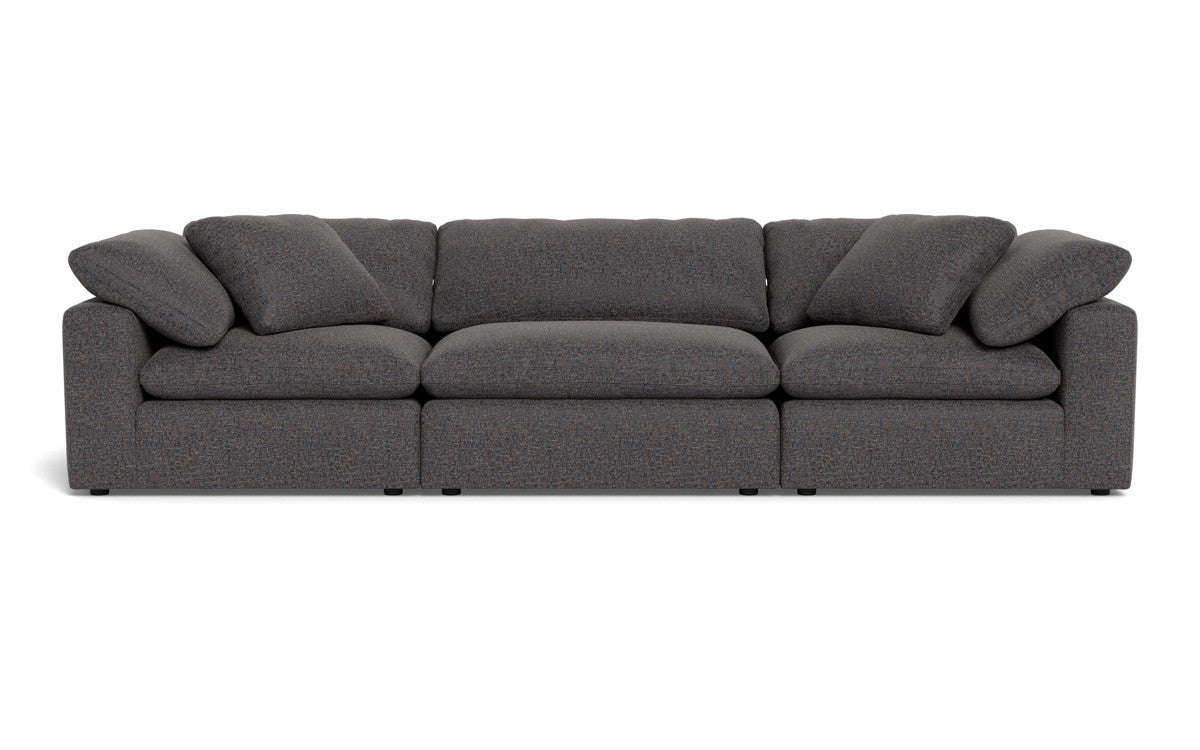 Fluffy 133.5" 3pc Sofa - Cordova Eclipse