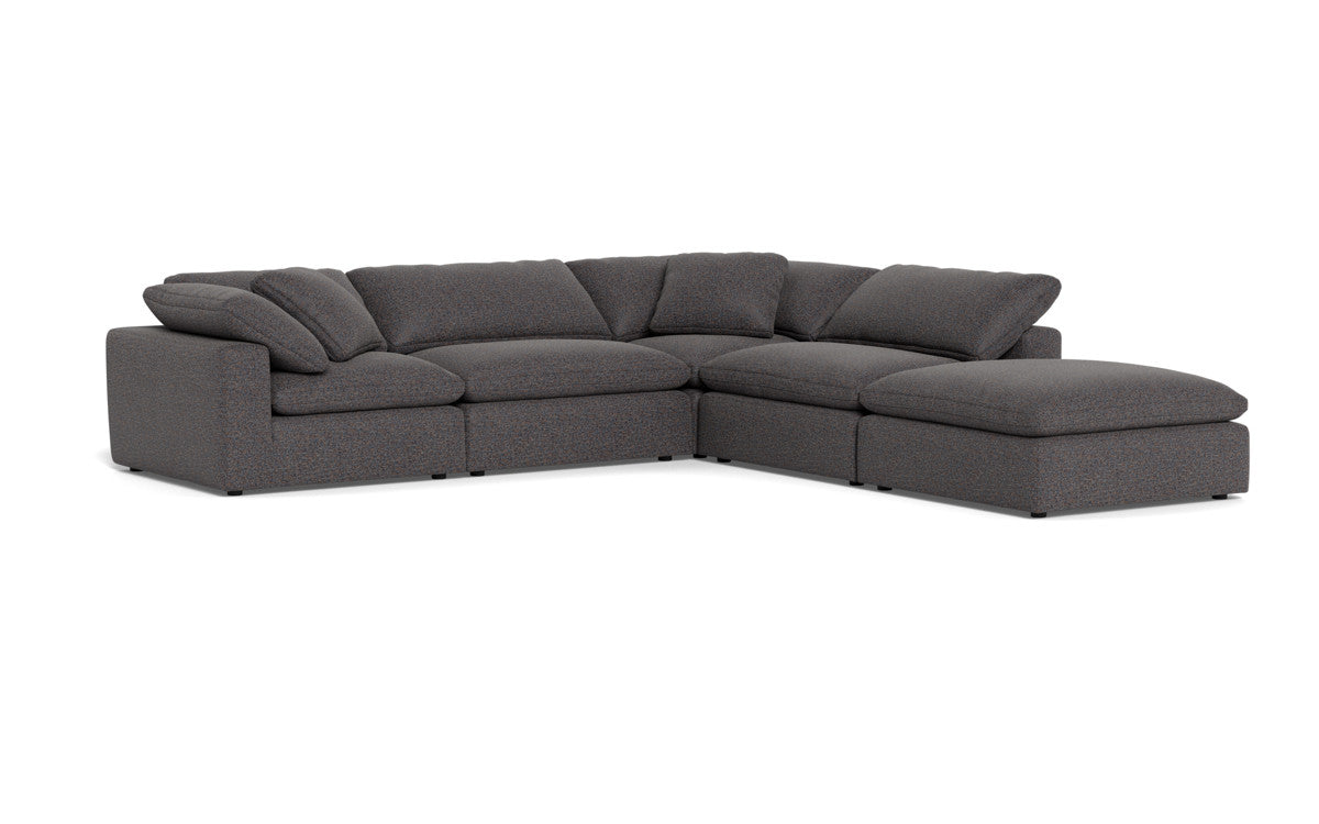 Fluffy 133.5" 4 Piece Sectional w/Otto - Cordova Eclipse