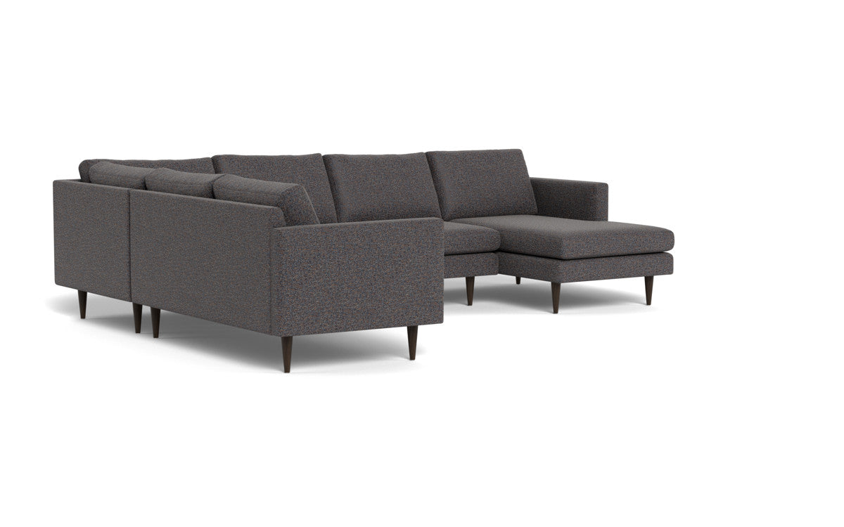 Wallace 130" Untufted Corner Sectionals w. Right Chaise - Cordova Eclipse