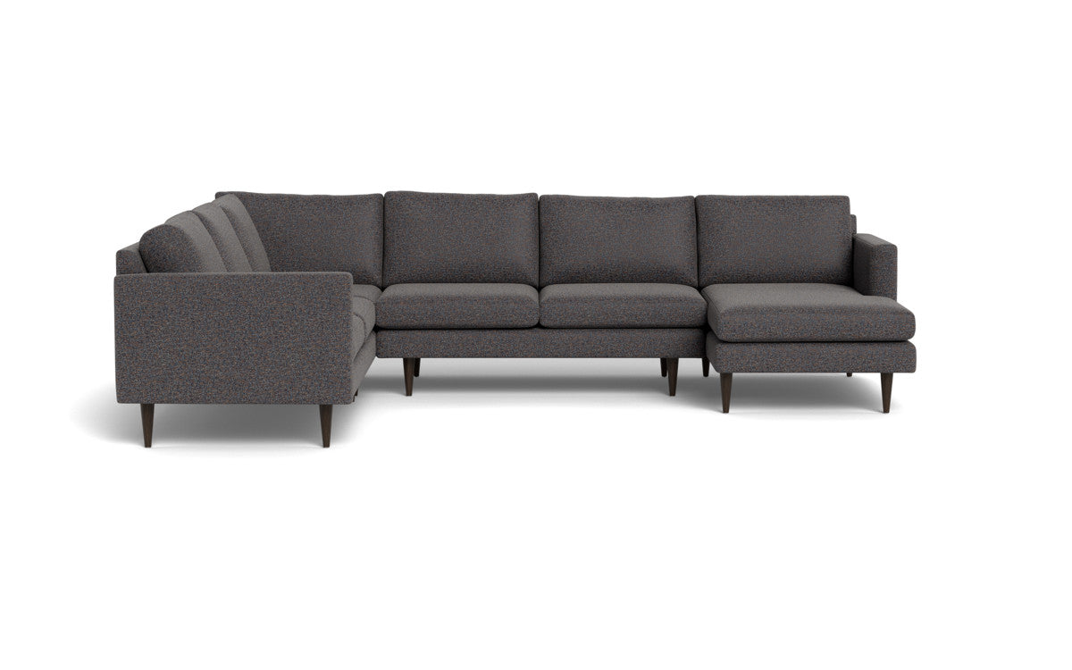 Wallace 130" Untufted Corner Sectionals w. Right Chaise - Cordova Eclipse