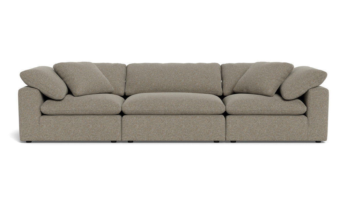 Fluffy 133.5" 3pc Sofa - Cordova Mineral