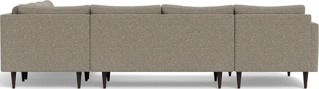 Wallace 130" Untufted Corner Sectionals w. Left Chaise - Cordova Eclipse