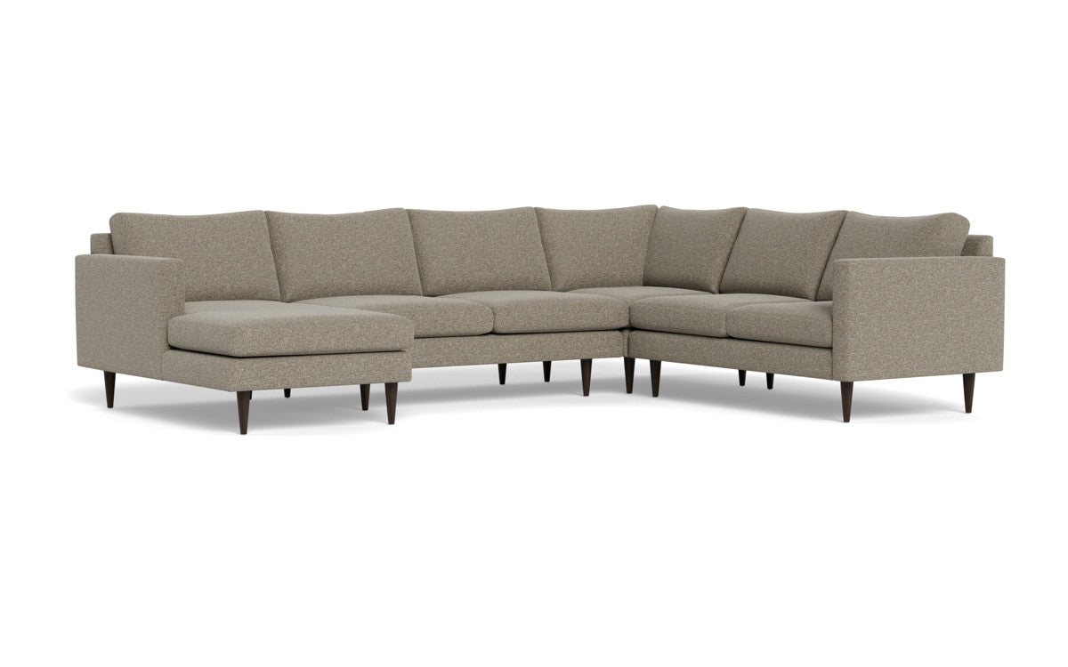 Wallace 130" Untufted Corner Sectionals w. Left Chaise - Cordova Mineral