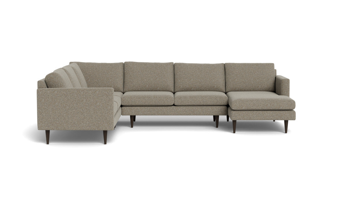 Wallace 130" Untufted Corner Sectionals w. Right Chaise - Cordova Mineral