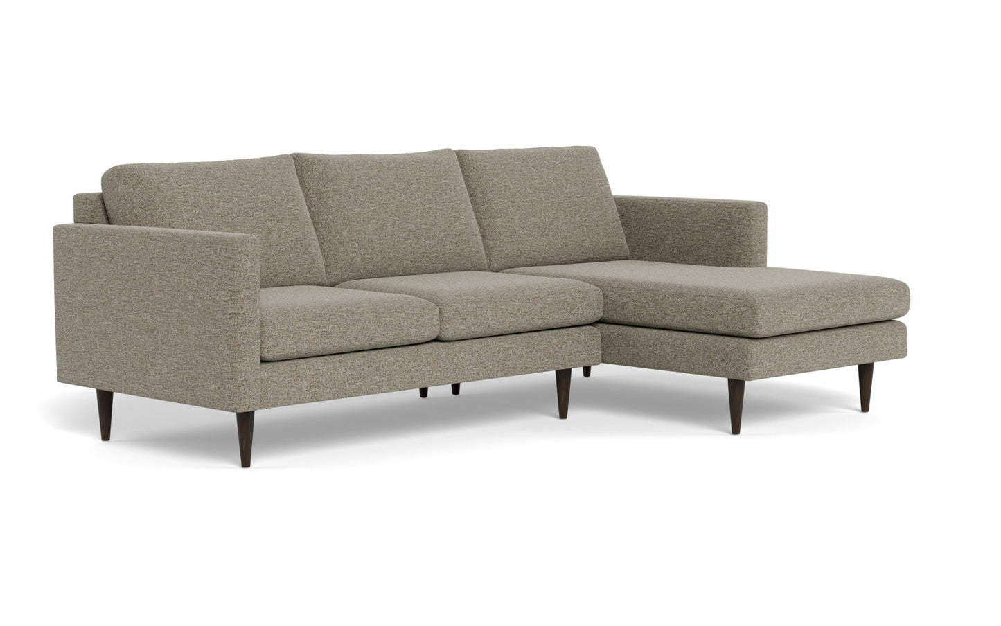 Wallace 98" Untufted Right Chaise Sectional - Cordova Mineral