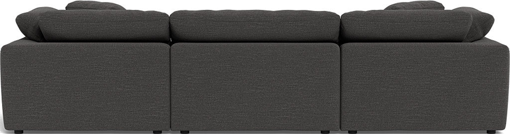 Fluffy 133.5" 3pc Sofa - Curious Charcoal