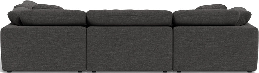 Fluffy 133.5" 4 Piece Sectional w/Otto - Curious Charcoal