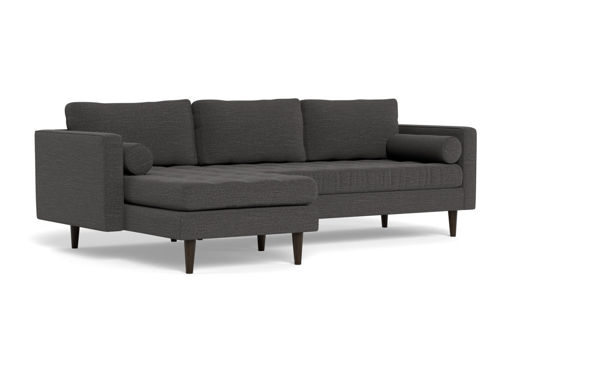 Ladybird 102" Left Chaise Sectional - Curious Charcoal