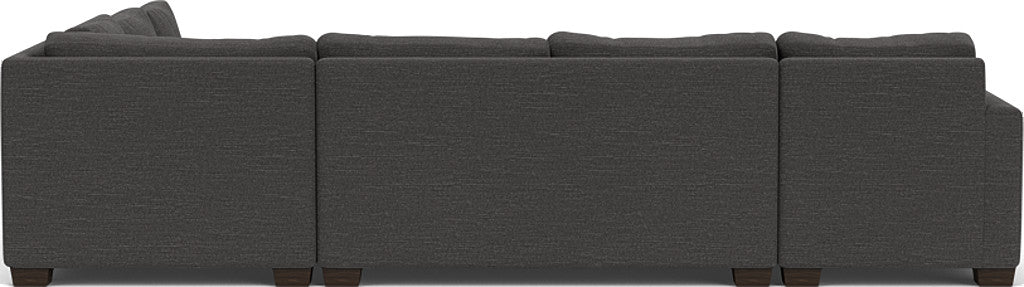 Track 141" Corner Sectionals W. Full Sleeper & Left Chaise - Curious Charcoal